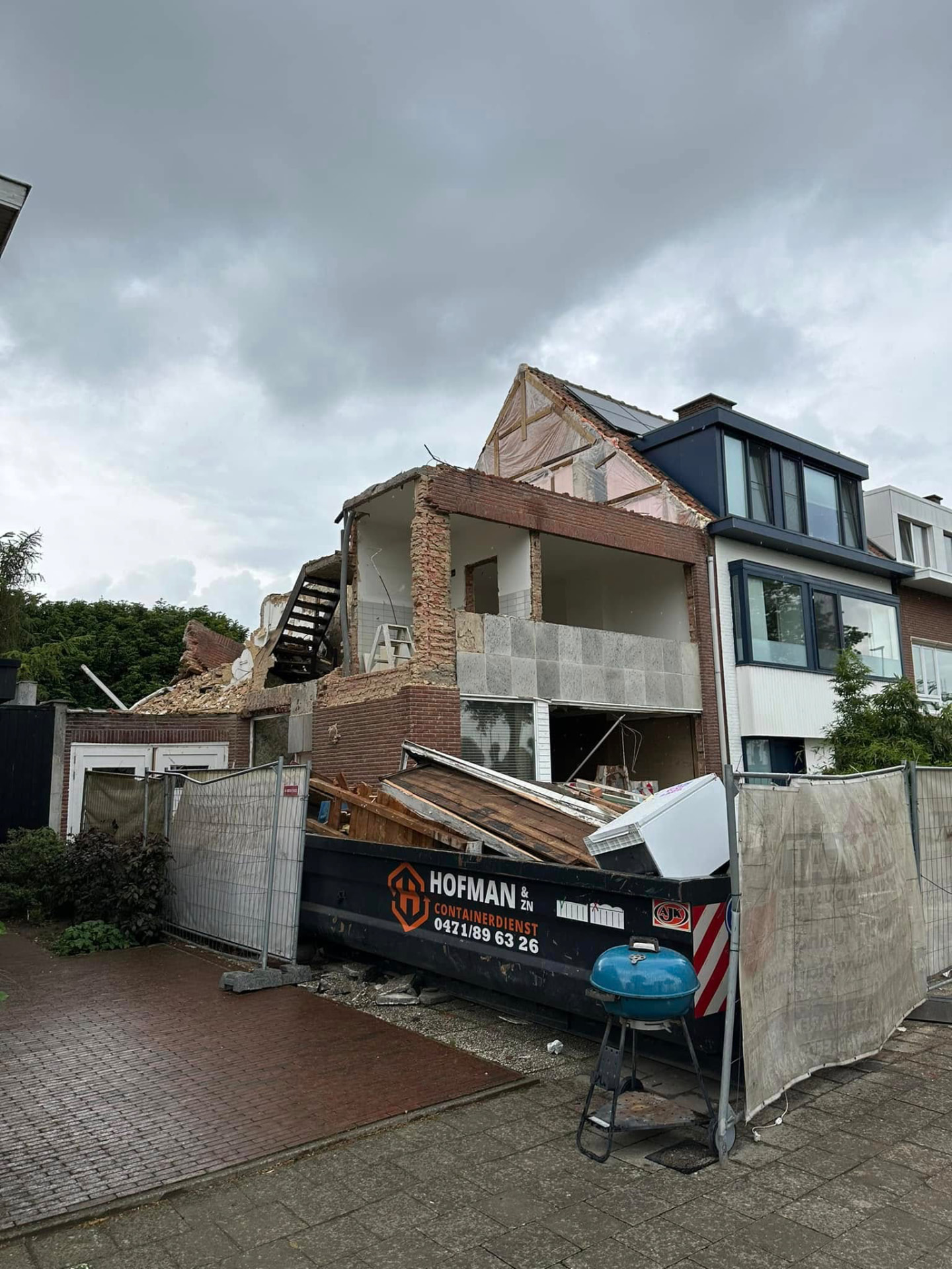 Afbraak- en grondwerken woning - Afbraak