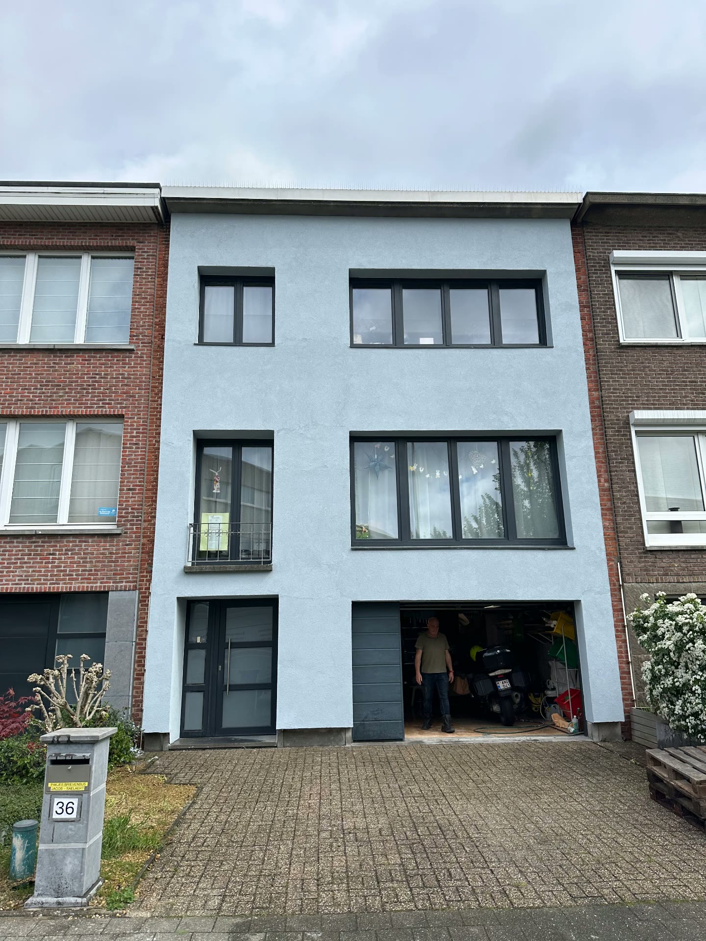 Gevelbepleistering rijwoning - Na
