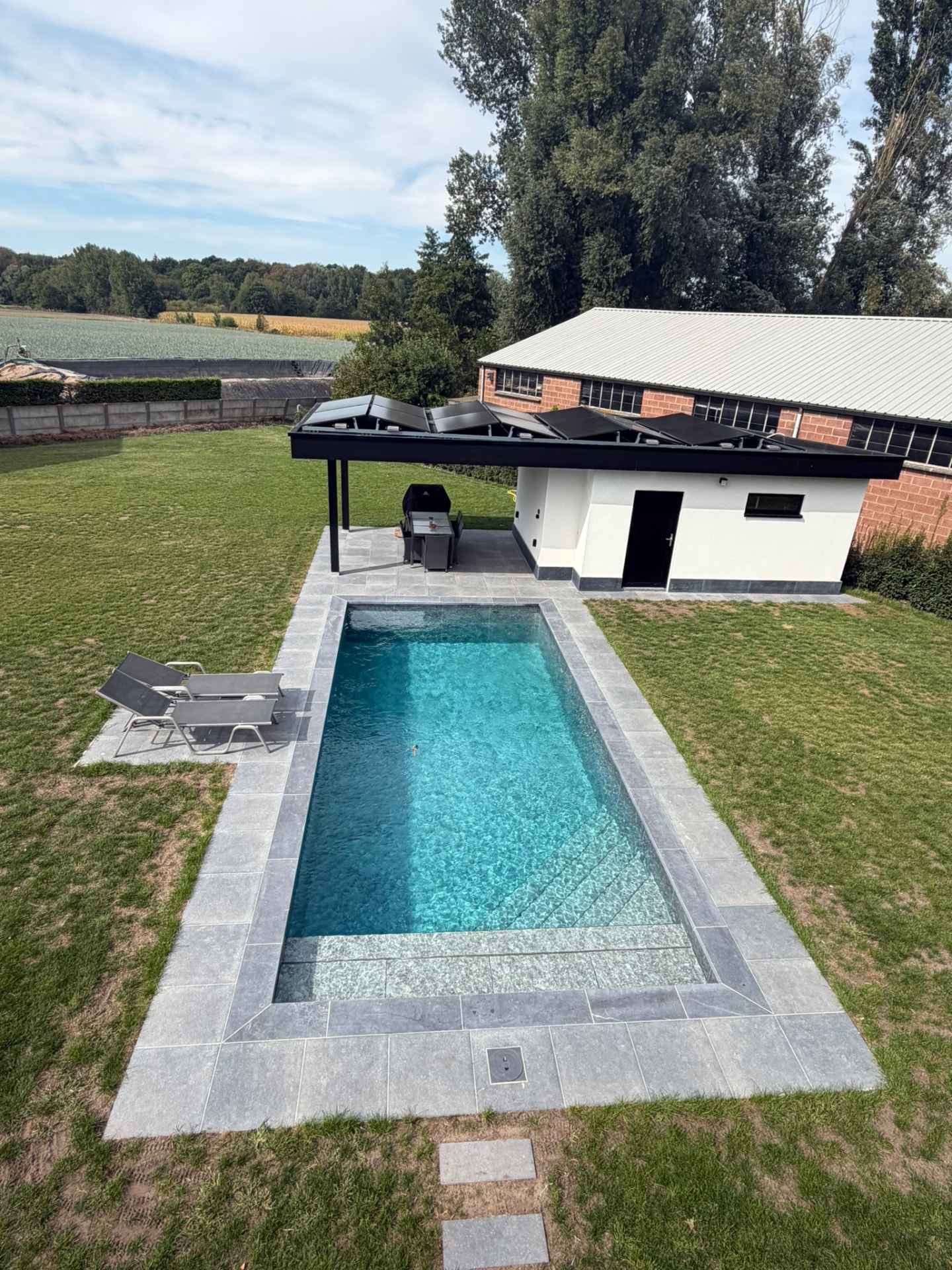 Zwembad met poolhouse en terras